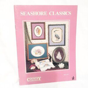 Seashore Classics Shells Crab Heron Patterns Country Cross Stitch 1988 Book 49